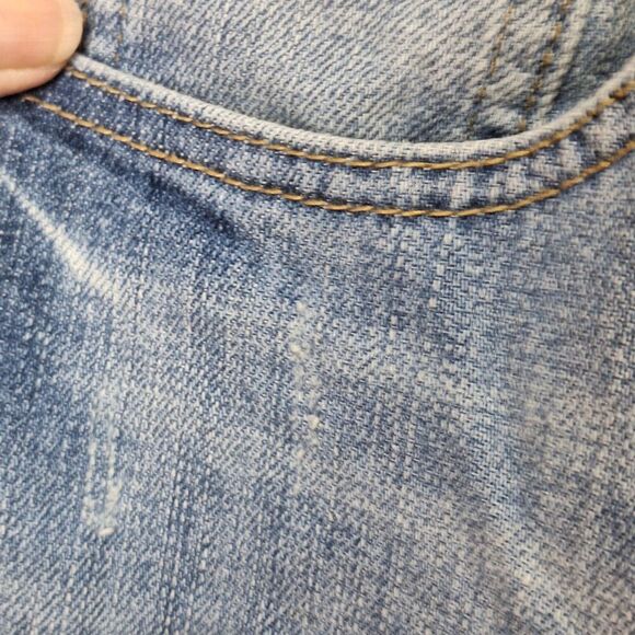 Maurices Womens Jeans 18 Long Amber Boot Cut‎ Blue Stretch Distressed Med Wash - Picture 5 of 14